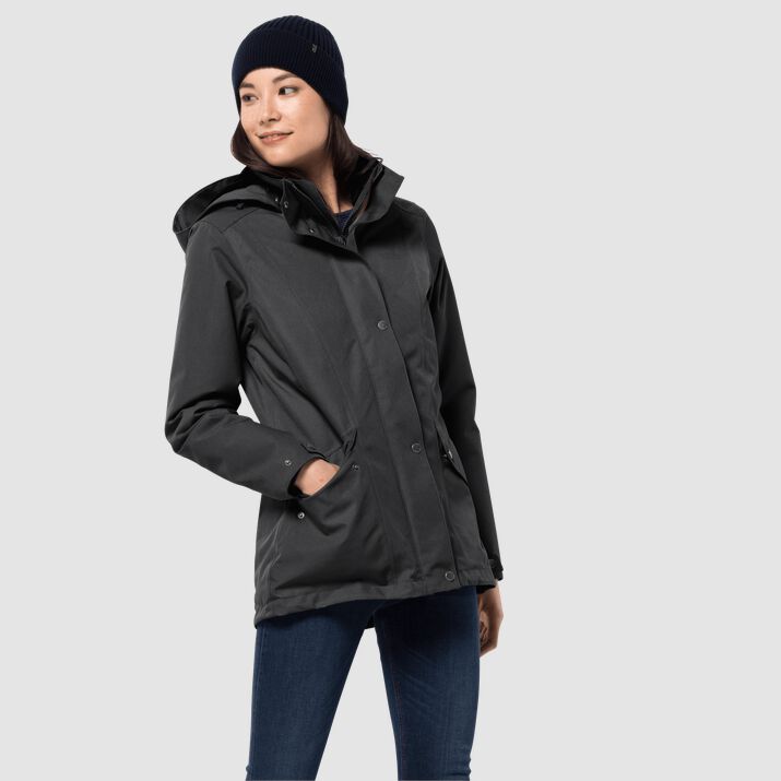 Jack Wolfskin Womens Park Avenue Winter Jacket Black 453720EJT